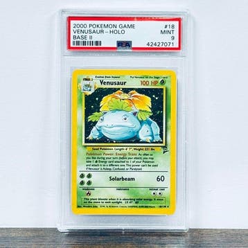 Pokémon Graded card - Venusaur - Holo 18 – Pokémon - PSA 9, Nieuw