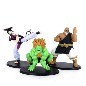 Altaya - Action figure 3 Action Figures (Blanka / Juri Han /, Cd's en Dvd's, Nieuw in verpakking
