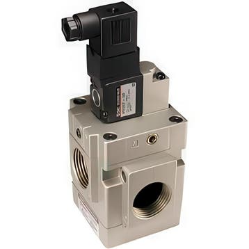 SMC 3/2-Weg In-Line Elektromagneet Piloot Poppet Ventiel, Verzenden, Nieuw