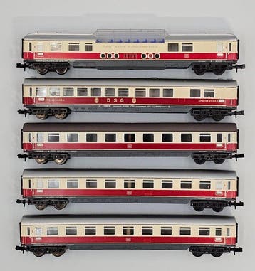 Minitrix N - Modeltrein personenwagonset (5) - TEE Eerste, Nieuw