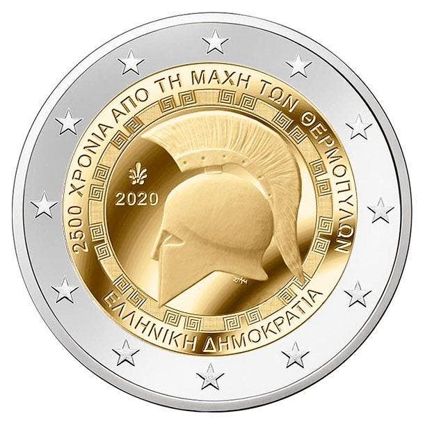 Griekenland 2 Euro Thermopylae 2020 UNC, Postzegels en Munten, Munten | Europa | Euromunten, Verzenden