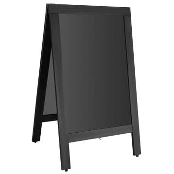 Krijtstoepbord | Hout | Zwart | 500x850mm Olympia, Verzenden, Nieuw in verpakking