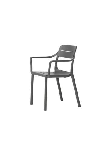 Nardi CASSIA armstoel basalto - Diningstoel 55,5x59x81 cm, Tuin en Terras, Nieuw