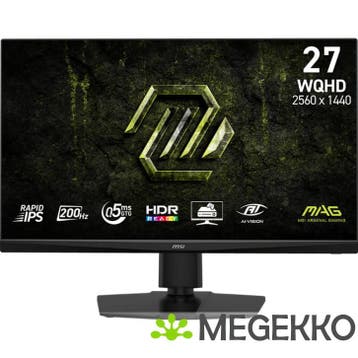 MSI MAG 272QPF E20 27  Quad HD 200Hz Rapid IPS Gaming, Verzenden, Nieuw, MSI