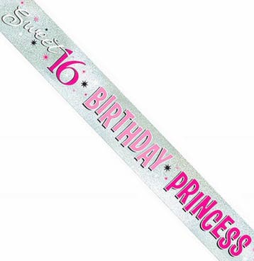 Sjerp Sweet 16 Birthday Princess, Verzenden, Nieuw, Versiering, Verjaardag
