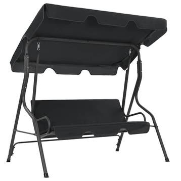 vidaXL Schommelbank 170x110x153 cm antraciet, Tuin en Terras, Verzenden, Nieuw