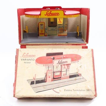 Schuco - Blikken speelgoed - Varianto - Electro Tankstation