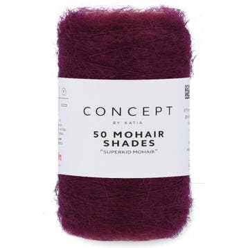 Katia Concept 50 Mohair Shades - 40 bordeauxrood - Mohair, Ophalen of Verzenden, Nieuw