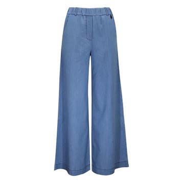 Dame Blanche • wijde broek in denim • XS, Dame Blanche, Nieuw, Maat 34 (XS) of kleiner, Verzenden