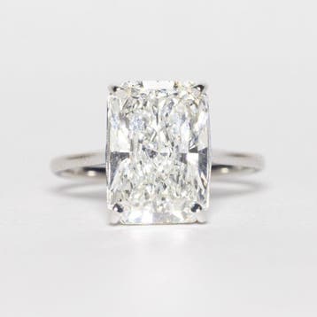 Verlovingsring - 18 karaat Witgoud - 5.01ct. tw. Diamant
