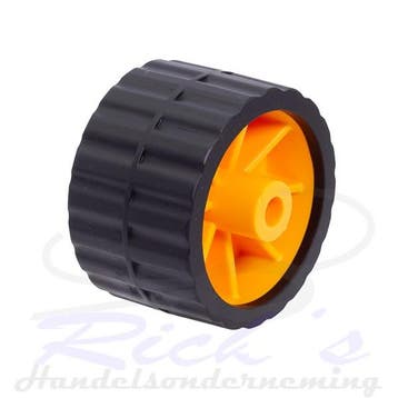 Bootrol / kimrol 75x120 mm oranje/zwart kunststof asgat 14.5, Watersport en Boten, Boottrailers, Ophalen of Verzenden, Nieuw