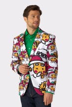 Kerst Blazer Cool Claus Cartoon Heren, Ophalen of Verzenden, Nieuw