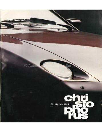 1985 PORSCHE CHRISTOPHORUS MAGAZINE 194 DUITS, Nieuw, Porsche, Author