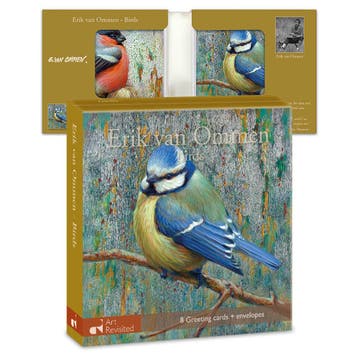 Kaartenmapje Erik van Ommen - Birds, Ophalen of Verzenden, Gelopen