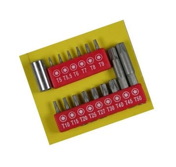 16 delige torx bitset, Ophalen of Verzenden, Nieuw