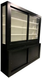 Buffetkast zwart Terborg XL soft close 220 x 240cm, Ophalen of Verzenden, Nieuw