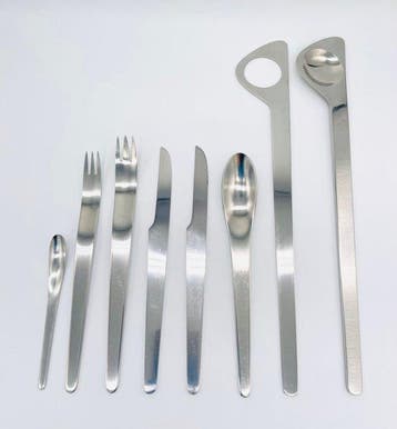 Georg Jensen - Arne Jacobsen - Bestekset (33) - AJ - Staal -