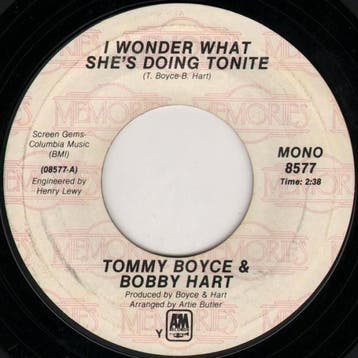 Single vinyl / 7 inch - Tommy Boyce &amp; Bobby Hart - I..., Verzenden, Zo goed als nieuw, 7 inch, Pop