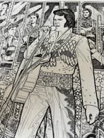 Elvis Presley - Vintage kleurplaat uit 1978, Verzamelen, Ophalen of Verzenden, Nieuw, Poster, Artwork of Schilderij
