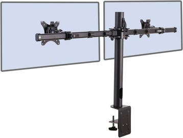 Monitor arm - 2 schermen - Draai, Kantel en Zwenkbaar - Zwar, Verzenden, Zo goed als nieuw