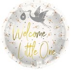 Folieballon  Welcome Little One Ooijevaar (45cm), Kinderen en Baby's, Ophalen of Verzenden, Nieuw