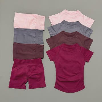Seamless Sportset Dames: Yoga Top met Korte Mouw & Fitness S, Kleding | Dames, Verzenden, Nieuw