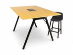 Coalesse Potrero415 bartafel, 180x120cm, eiken-zwart, Vergader- of Presentatieruimte, Ophalen of Verzenden, Gebruikt, Tafel