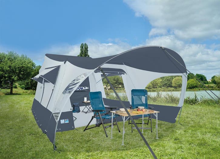 2-PERSOONS JAMET VOUWWAGEN VOOR €6.995,- INCL. LUIFEL!, Caravans en Kamperen, Vouwwagens, Blauw, tot en met 2, Jamet, Ophalen