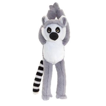 Keel Toys ringstaart maki knuffel - pluche - 55 cm - grijs, Verzenden, Nieuw