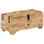 vidaXL Salontafel 80x40x35 cm massief mangohout, Huis en Inrichting, Tafels | Salontafels, Minder dan 50 cm, 50 tot 100 cm, Verzenden