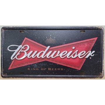 Budweiser kenteken plaat, Verzamelen, Ophalen of Verzenden, Nieuw