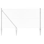 vidaXL Afrasteringspaal Zilver 10 x 1,4 m (40 x 40 mm gaas), Verzenden, Nieuw, IJzer