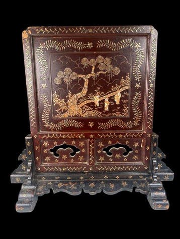 Scherm / kamerverdeler - Hout, parelmoer - China - Qing