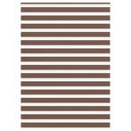 vidaXL Zebra rolgordijn 155x200 cm stofbreedte 150,9cm, Verzenden, Nieuw, Bruin
