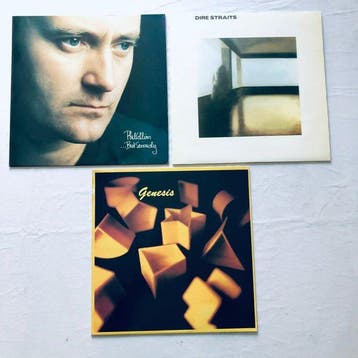 Phil Collins +Dire Straits+ Genesis - 3 Albums *((first, Nieuw in verpakking