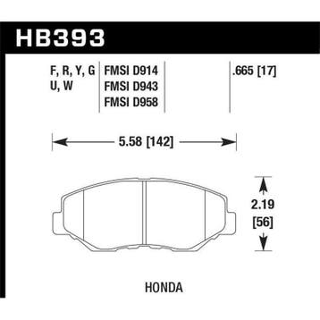 Hawk 15 Honda Accord Race Front DTC-30 Brake Pads, Ophalen of Verzenden, Nieuw