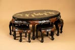 Beijing Gold Inlaid Lacquer - Middentafel - JINLONG, Antiek en Kunst