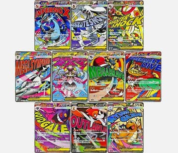 Pokémon - COMPLETE MEGA MA FULL ART COLLECTION! 10/10 - NM, Nieuw