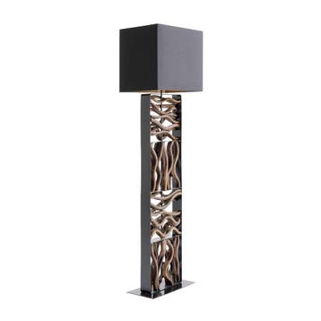 *WOONWINKEL* Kare Design Nature Wave Zwarte Vloerlamp Met Ho, Verzenden, Nieuw