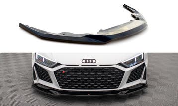 Voorspoiler V.3 Audi R8 Facelift  2018 - 2021 Maxton Glans, Auto-onderdelen, Ophalen of Verzenden, Nieuw