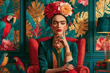 Iconica - Frida Kahlo: The Parrot Queen - unique 1/1 XXL