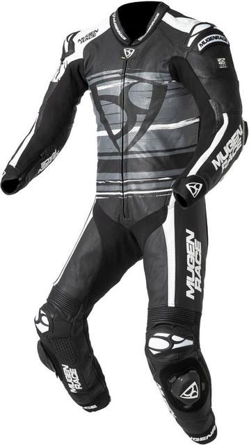 MUGENRACE RC-Max Uno Zwart Wit Grijs Geperforeerd 1-Delig, Nieuw met kaartje, Overall, MUGENRACE, Heren