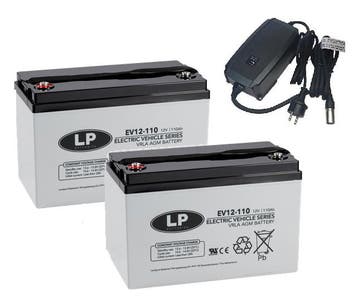 Landport (LP) 2x EV12-110 accus 12 volt 110 ah + IMPULS II, Ophalen of Verzenden, Nieuw