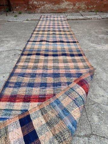Kelim - 60 cm - 321 cm - Katoenen Kilim-loper – 321, Nieuw