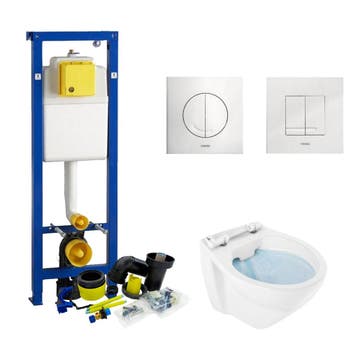 Wisa XS Toiletset set01 Design Randloos met Argos of Delos, Ophalen of Verzenden, Nieuw, Overige typen