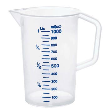 GGM Gastro | Maatbeker - 1L - met maatverdeling per 100ml |, Verzenden, Nieuw