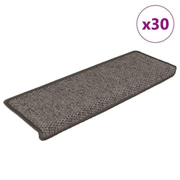 vidaXL Trapmatten zelfklevend Sisal-Look 30 st 65x21x4 cm, Verzenden, Nieuw