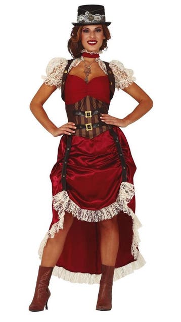 Steampunk Jurk Eliza Dames, Kleding | Dames, Carnavalskleding en Feestkleding, Ophalen of Verzenden, Nieuw