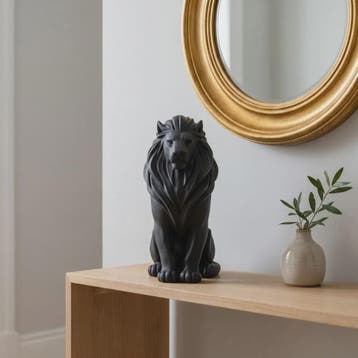 Luxe Leeuw Beeldje - 10cm - Scandinavische Stijl - Desktop D