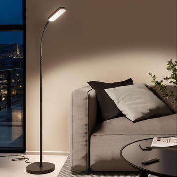 Vloerlamp Prisma LED, 5 lichtmodi, 12 W, dimbaar - zwart, Verzenden, Nieuw